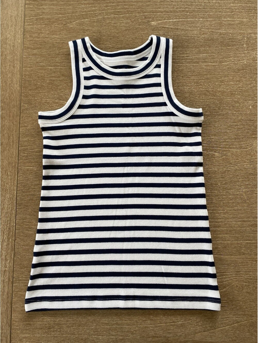 Loft Women's Blue & White Striped Tank Top Size S Casual Summer NWT